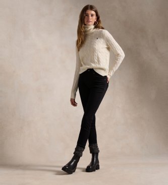 Polo Ralph Lauren Maglione in cashmere e lana bianco crema