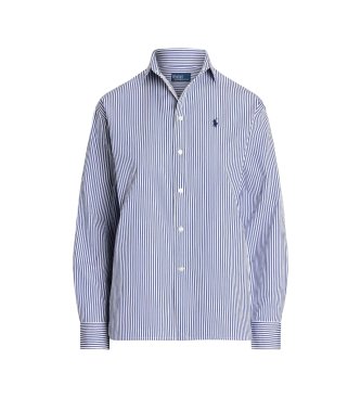 Polo Ralph Lauren Blå bomuldsskjorte med striber Relaxed Fit
