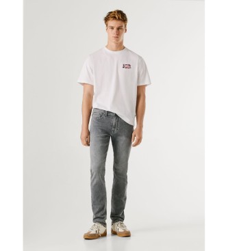 Pepe Jeans Szare jeansy slim Gymdigo