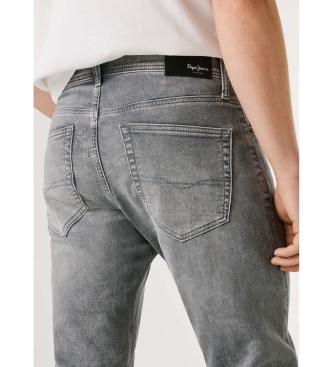Pepe Jeans Szare jeansy slim Gymdigo