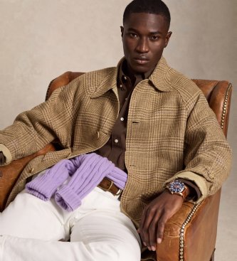 Polo Ralph Lauren Brown Custom Fit stretch poplin shirt