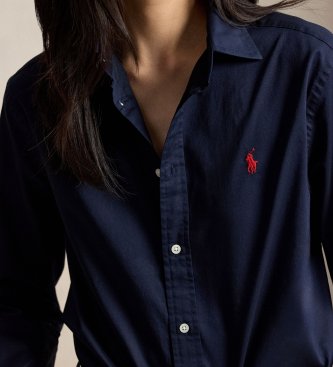 Polo Ralph Lauren Navy Classic Fit cotton twill shirt