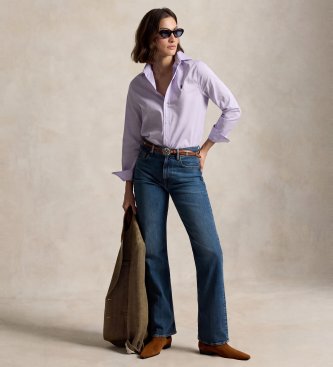 Polo Ralph Lauren Lilac Classic Fit cotton twill shirt