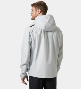 Helly Hansen Jadralna jakna Crew Hooded 2.0, meglena siva
