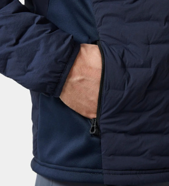 Helly Hansen Izolirna jakna s kapuco HP Hybrid Stretch, temno modra