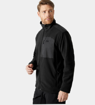 Helly Hansen Črna jakna Daybreaker Block iz mikro flisa