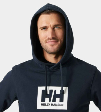 Helly Hansen Sweat à capuche HH Box bleu marine