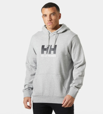 Helly Hansen Pulover s kapuco Logo siv