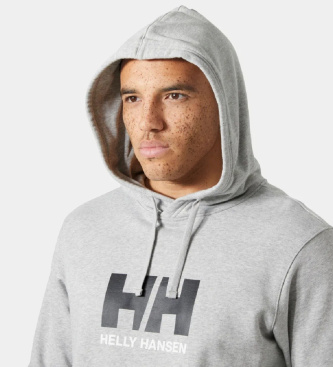 Helly Hansen Pulover s kapuco Logo siv