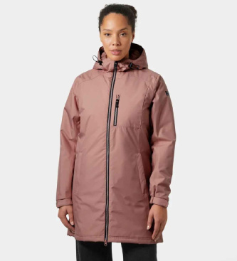 Helly Hansen Lyserød Belfast lang vinterjakke