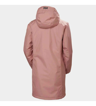 Helly Hansen Lyserød Belfast lang vinterjakke