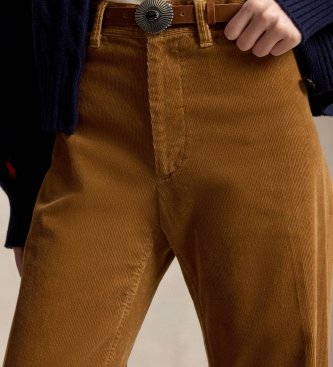 Polo Ralph Lauren Spodnie Beaton sztruksowe brązowe