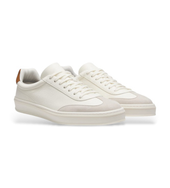 BOSS By Beckham White Leather Trainers