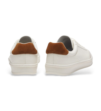 BOSS By Beckham White Leather Trainers