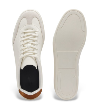 BOSS By Beckham White Leather Trainers
