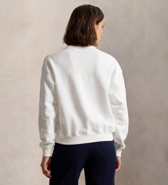 Polo Ralph Lauren Moletom de felpa com gola redonda branco