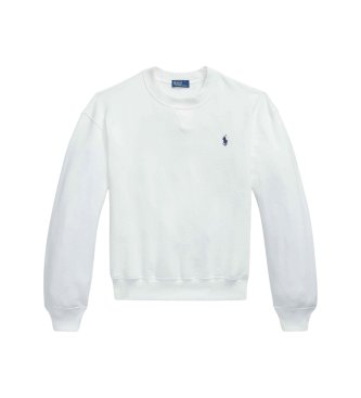 Polo Ralph Lauren Moletom de felpa com gola redonda branco