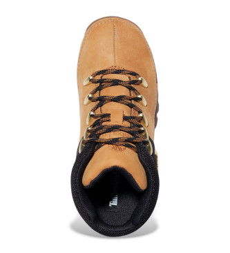 Timberland Knöchelhohe Schnürstiefel aus Leder Euro Sprint schwarz und gelb