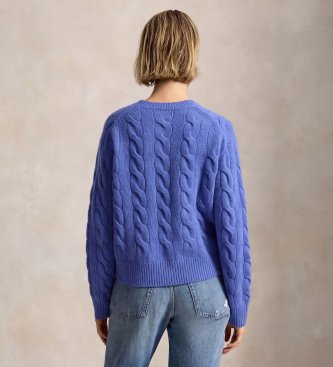 Polo Ralph Lauren Pullover aus Wolle und Kaschmir blau