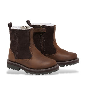 Timberland Stivali in pelle Courma Mid Warm marroni