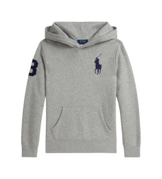 Polo Ralph Lauren Sweat à capuche en molleton avec Big Pony gris