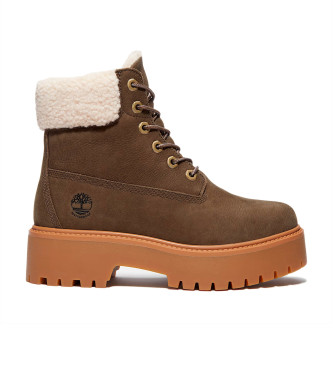 Timberland Usnjeni škornji Stone Street rjavi