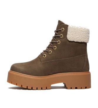 Timberland Usnjeni škornji Stone Street rjavi