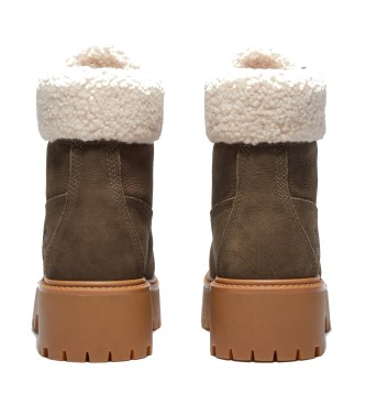 Timberland Usnjeni škornji Stone Street rjavi