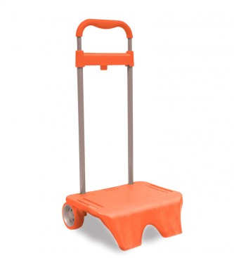Movom Movom pomarańczowy wózek szkolny -54x28x22cm-. 
