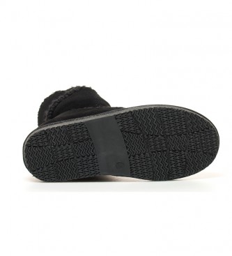 Gioseppo Josca botas de couro preto -Altura cunha interna: 7cm-