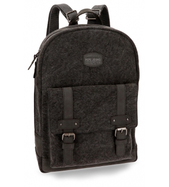 Pepe Jeans Pepe Jeans Horse casual backpack computer backpack adaptable to trolley -42x30x12cm- Black
