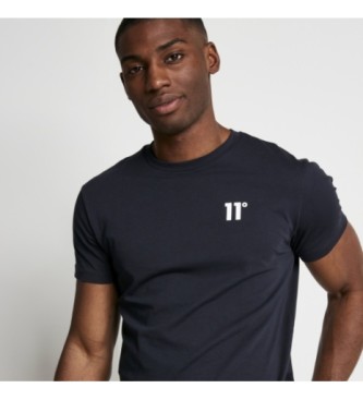 11 Degrees T-shirt Muscle Fit azul-marinho
