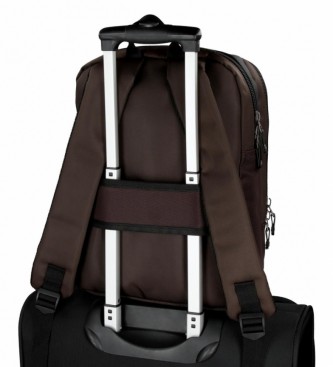 Roll Road Laptop Backpack 13.3 inches Roll Road Stock Brown -27x36x12cm-