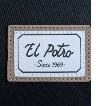 El Potro Sac à dos pour ordinateur portable 13,3 pouces El Potro Pipe Negra -26x35x10cm- El Potro Pipe Negra