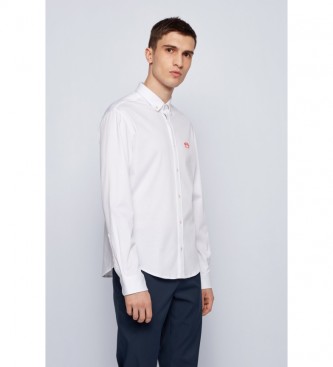 BOSS Shirt Regular Fit Logo white