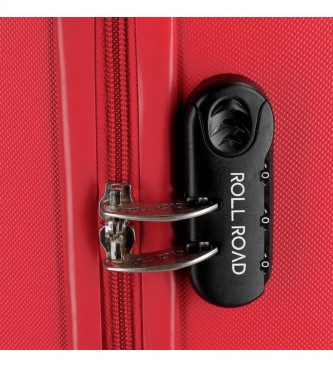 Roll Road Flex Large Rigid Suitcase Red