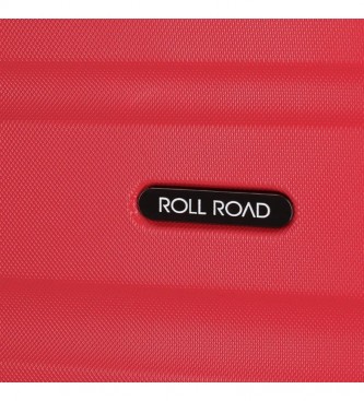 Roll Road Flex Large Rigid Suitcase Red