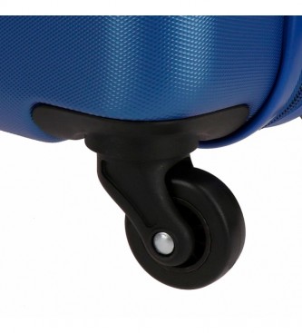 Roll Road Conjunto de malas Flex Flex Blue de 55-64-75 cm de lado duro