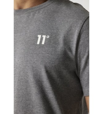 11 Degrees Osnovna majica sive barve