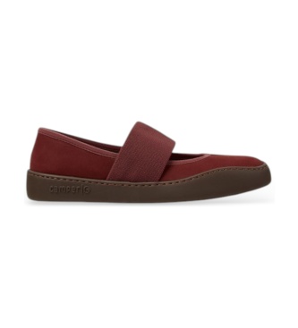 Camper Ballerines en cuir Peu Touring bordeaux