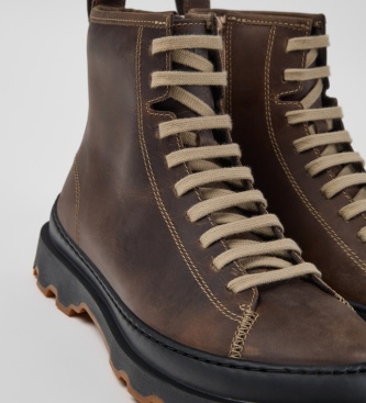 Camper Støvletter i læder Brutus+ beige