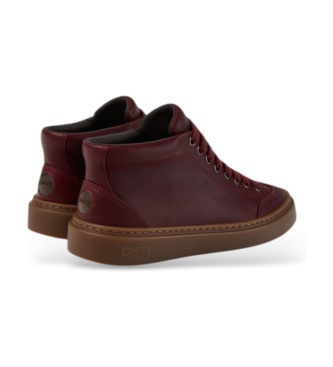 Camper Tênis cano baixo de pele Runner Twentyfive bordô