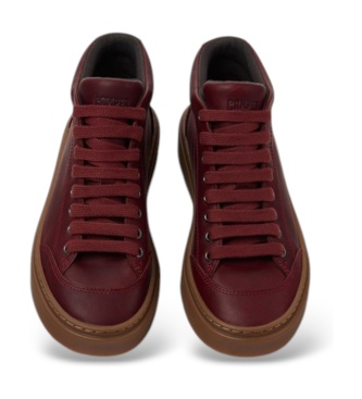 Camper Tênis cano baixo de pele Runner Twentyfive bordô