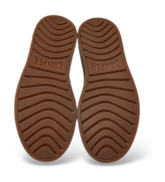 Camper Tênis cano baixo de pele Runner Twentyfive bordô
