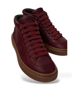Camper Tênis cano baixo de pele Runner Twentyfive bordô