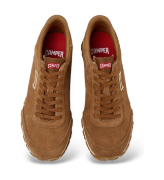 Camper Sapatilhas de pele Drift Walk castanho