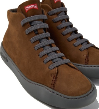 Camper Sapatilhas de pele Peu Touring castanho