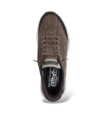 Skechers Slip-Ins: Contour Foam - Cozy Fit Cordelux marrone verdastro