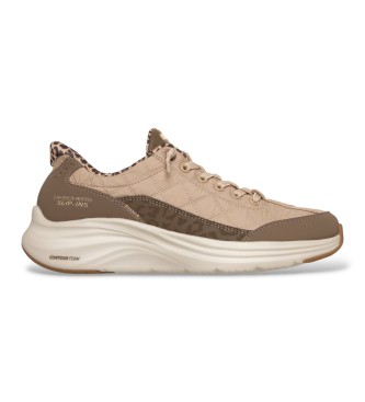 Skechers Slip-Ins Sneaker: Contour Foam - Cozy Fit Leopard Dream braun