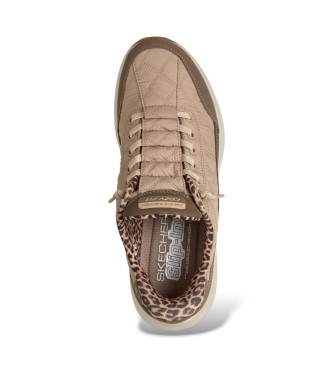 Skechers Slip-Ins Sneaker: Contour Foam - Cozy Fit Leopard Dream braun